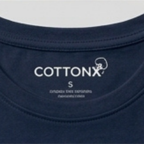 Navy Blue Crew Neck Cotton T-Shirt