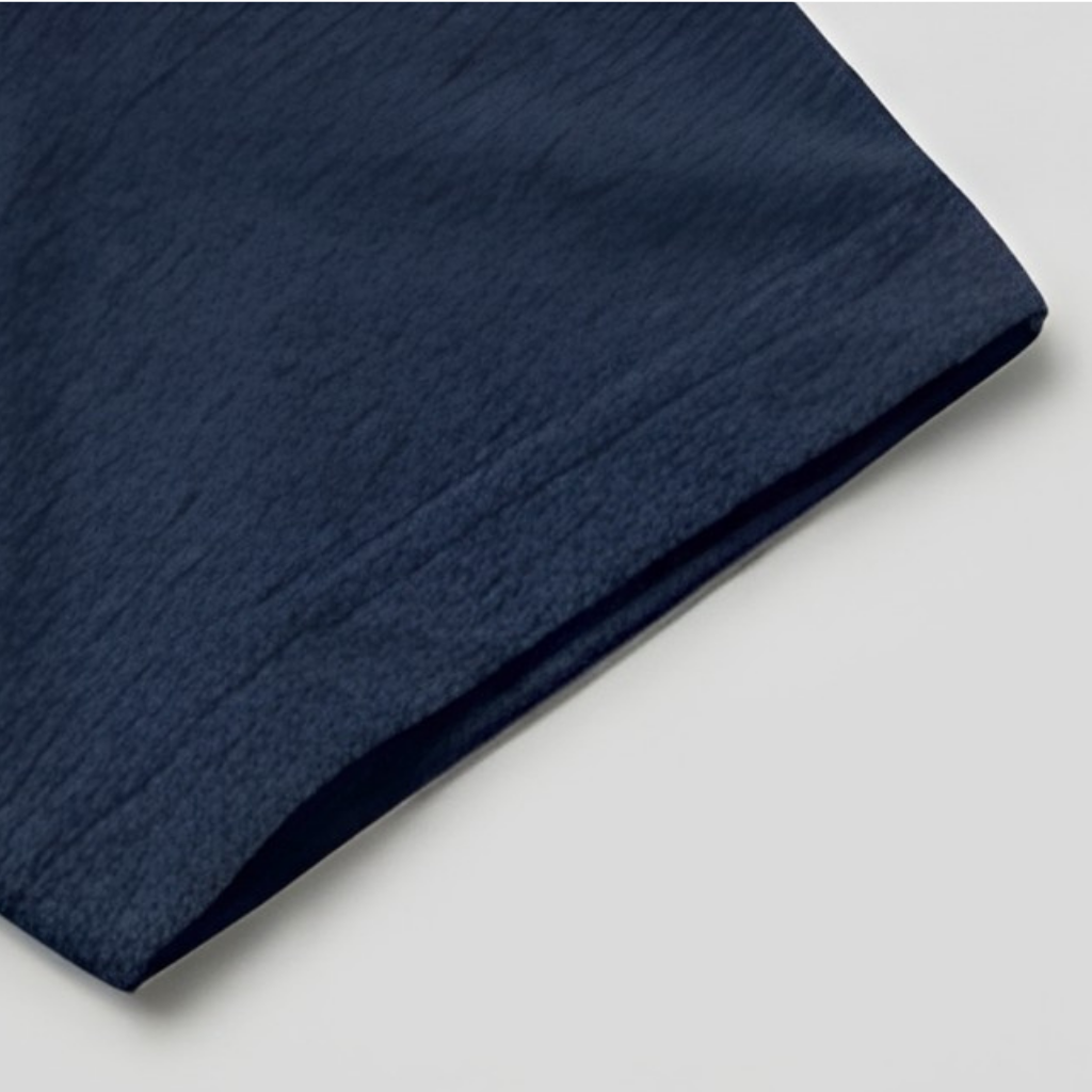 Navy Blue Crew Neck Cotton T-Shirt